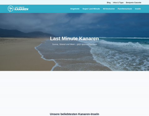 Website-Vorschau von Last Minute Kanaren