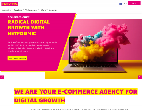 Website-Vorschau von NETFORMIC GmbH E-Commerce Agentur