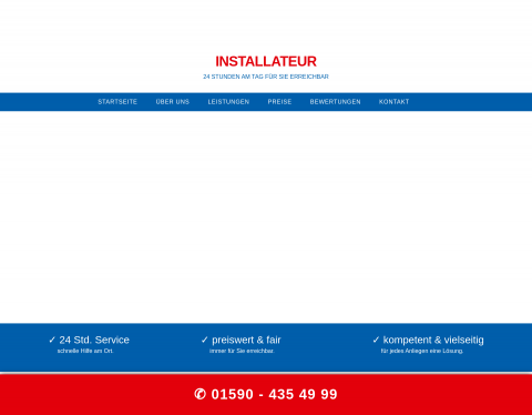 Website-Vorschau von Installateur Notdienst