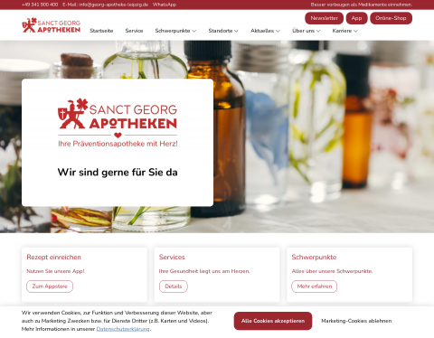 Website-Vorschau von Sanct-Georg-Apotheke Leipzig