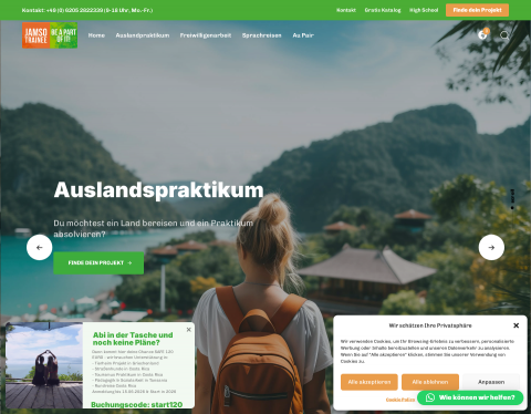 Website-Vorschau von Jamso Trainee