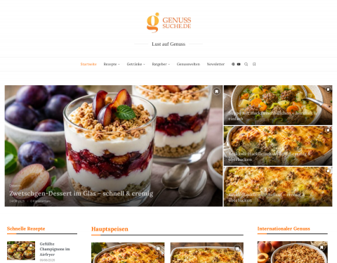 Website-Vorschau von Genuss-Suche
