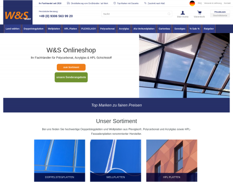 Website-Vorschau von W&S Onlineshop