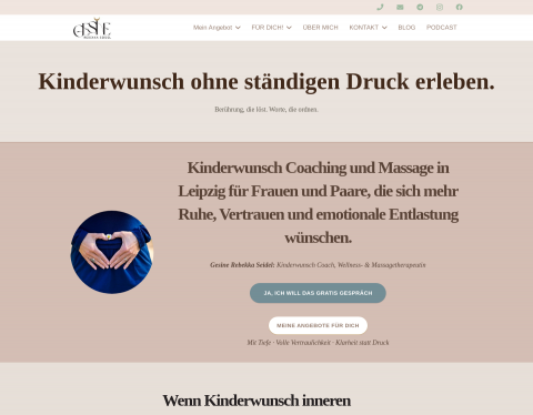 Website-Vorschau von Schwanger werden - Kinderwunsch Coaching