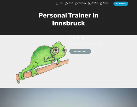 Website-Vorschau von Personal Trainer in Innsbruck