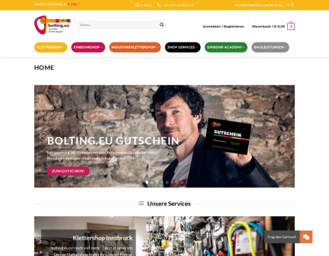 Website-Vorschau von Kletter Infrastruktur Experte