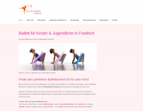 Website-Vorschau von Kinderballett in Frankfurt
