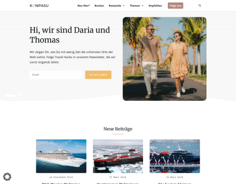Website-Vorschau von Konpasu.de Reisen