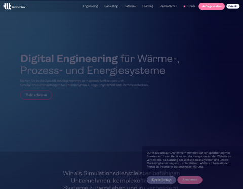Website-Vorschau von TLK Energy - Ingenieurbüro für Energietechnik