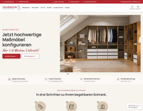 Website-Vorschau von Schumacher GmbH & Co. KG