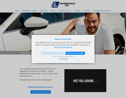 Website-Vorschau von Fahrschule