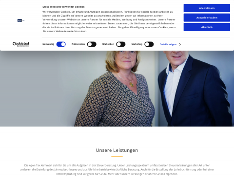 Website-Vorschau von Agon Tax Steuerberatungsgesellschaft mbH