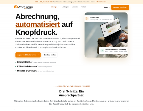 Website-Vorschau von AssetEnergy
