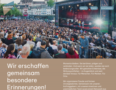 Website-Vorschau von Patrick Stalder - Schweizer Eventagentur aus Basel