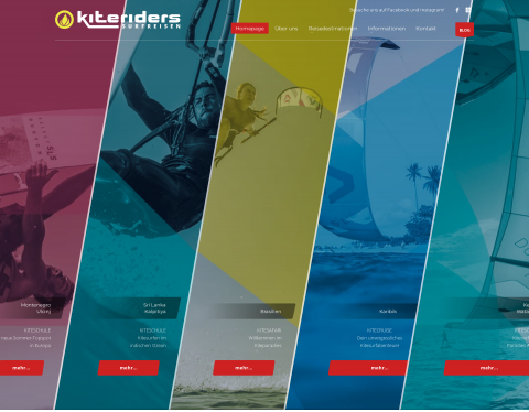Website-Vorschau von Kiteriders Surfreisen