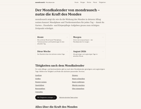 Website-Vorschau von Mondrausch