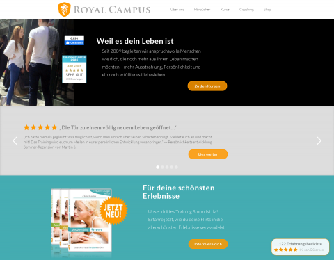 Website-Vorschau von Royal Campus ? Akademie für Persönlichkeitsent