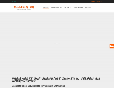 Website-Vorschau von Velden 24