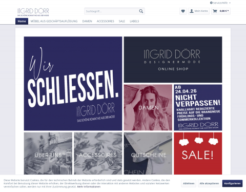 Website-Vorschau von Dörr Designermode