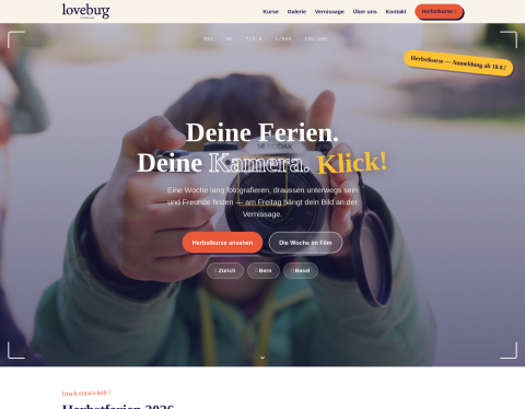 Website-Vorschau von Lovebug Fotostudio