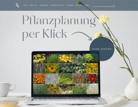 Website-Vorschau von Landschaftsarchitektin Petra Pelz