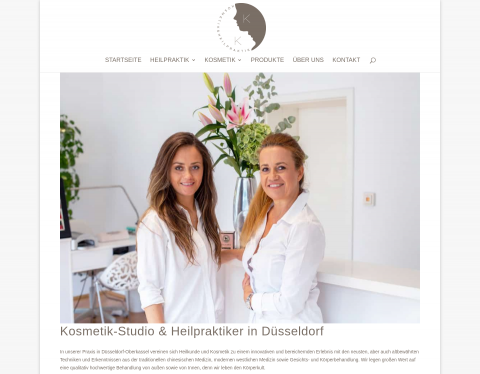 Website-Vorschau von Katrins Kosmetikstudio Düsseldorf