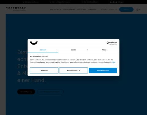 Website-Vorschau von Objectbay Software GmbH