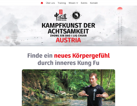 Website-Vorschau von Kampfkunst der Achtsamkeit