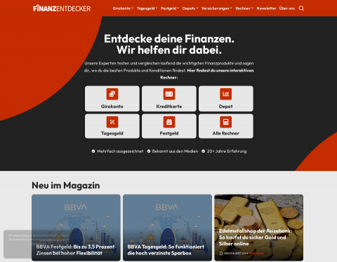 Website-Vorschau von Finanzentdecker