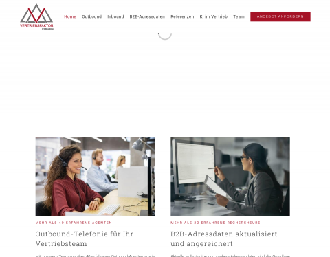 Website-Vorschau von Vertriebsfaktor by consulimus