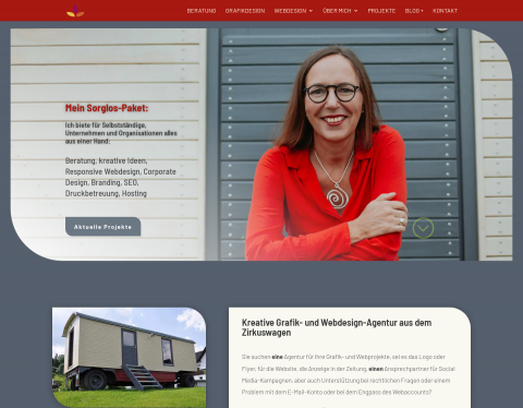 Website-Vorschau von Lia Blum, Grafikbüro
