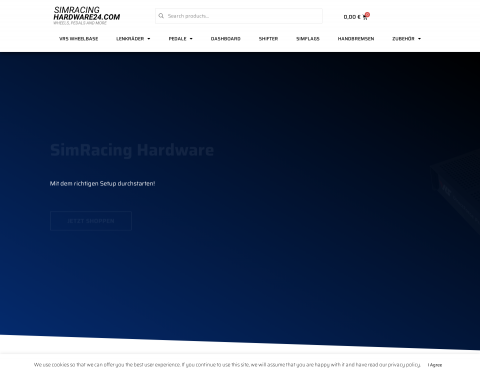 Website-Vorschau von Simracing Hardware24