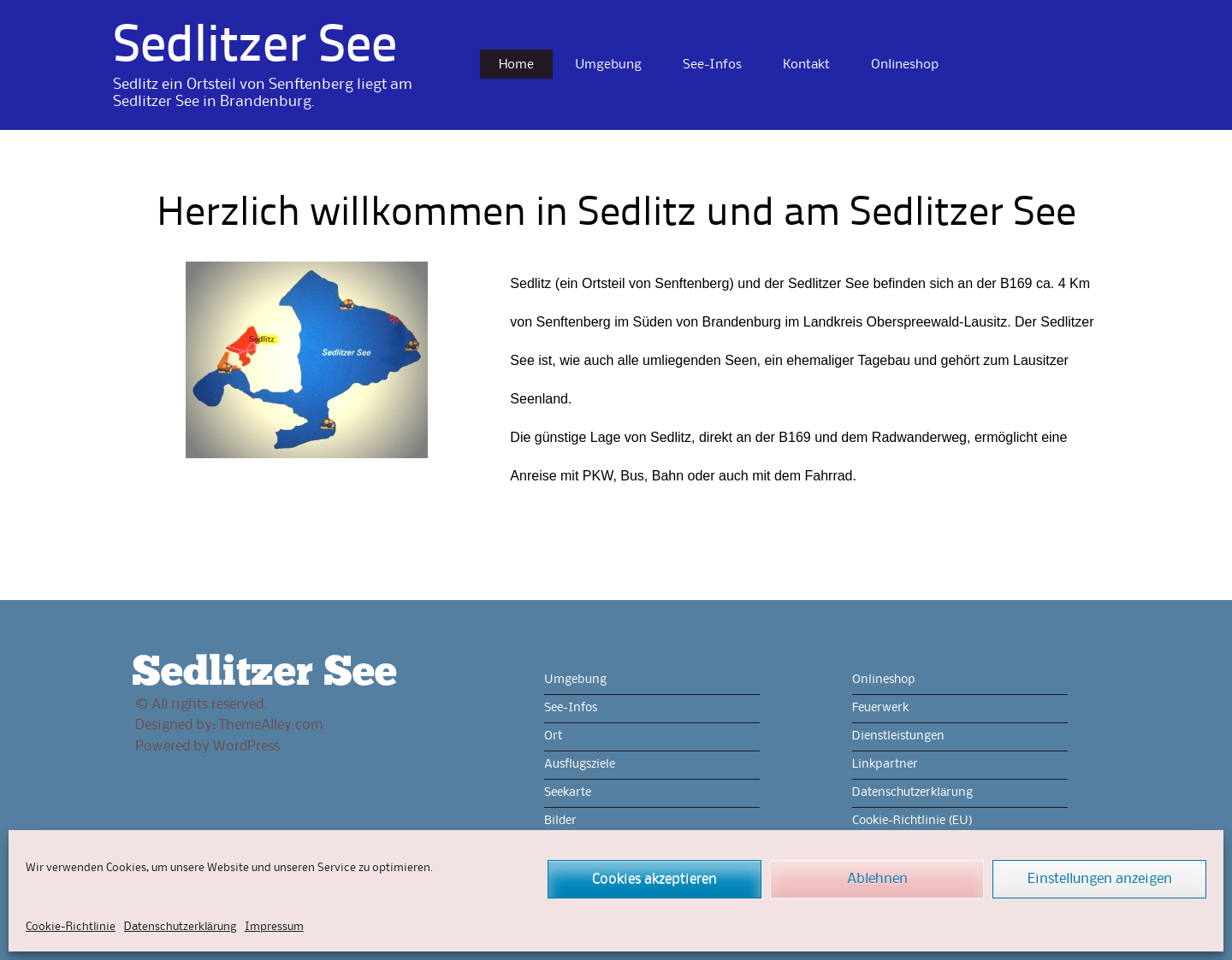 Aktuelle Website-Vorschau von Ferienwohnung in Sedlitz am Sedlitzer Se