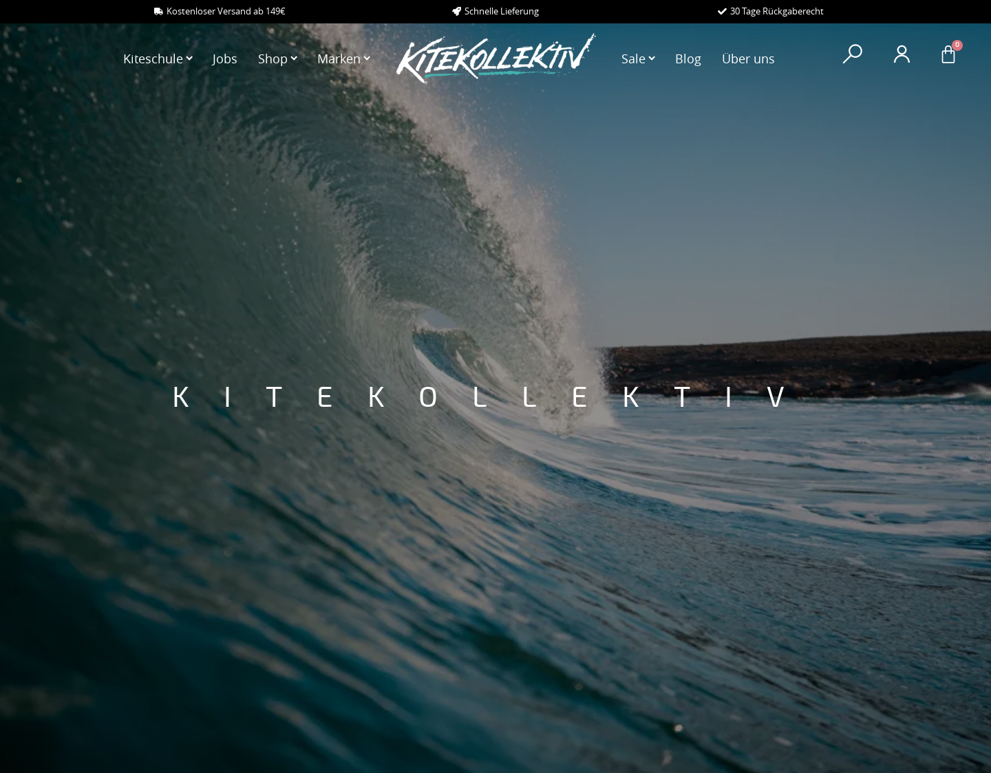 Aktuelle Website-Vorschau von Kitekollektiv