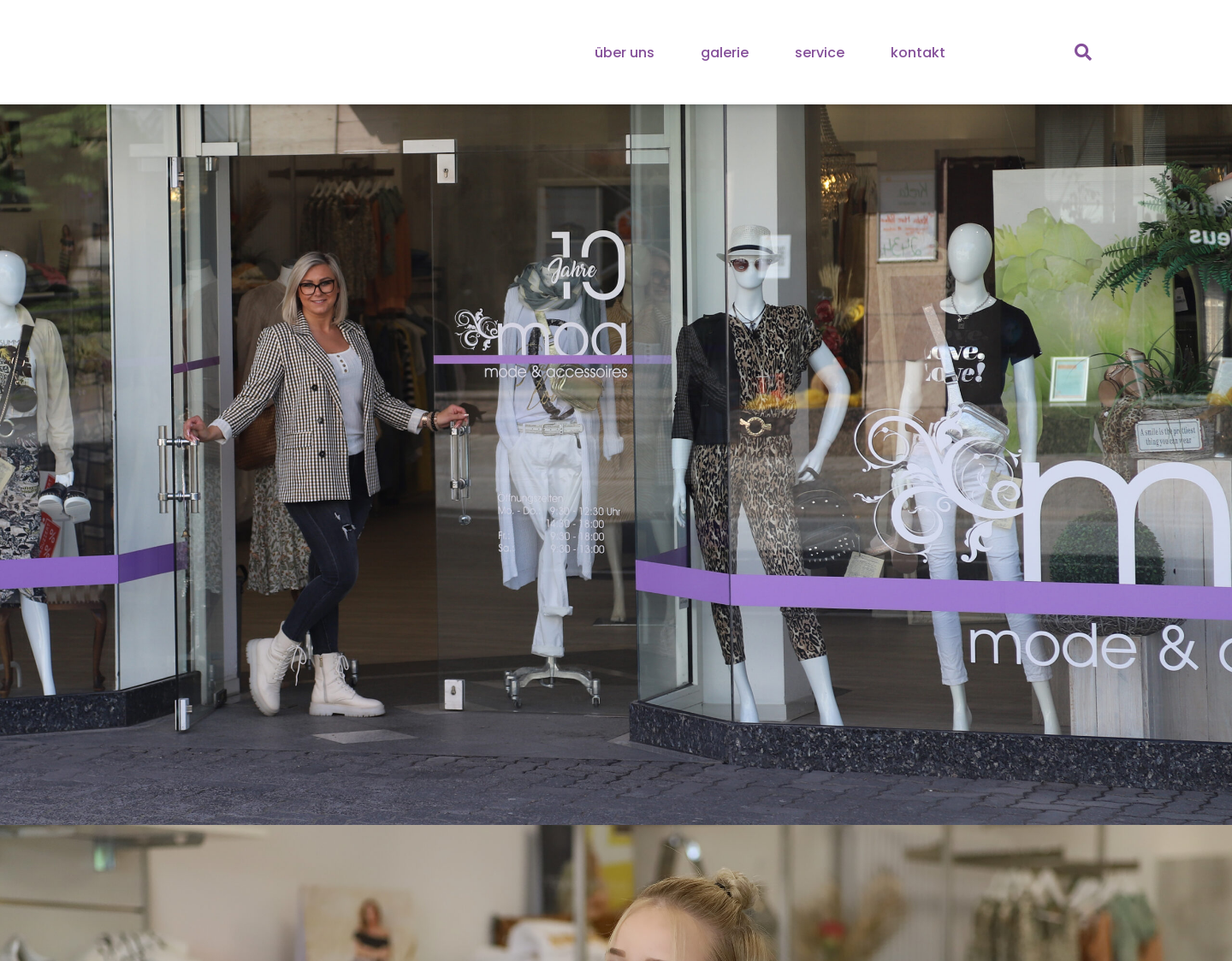 Aktuelle Website-Vorschau von modeboutique moa