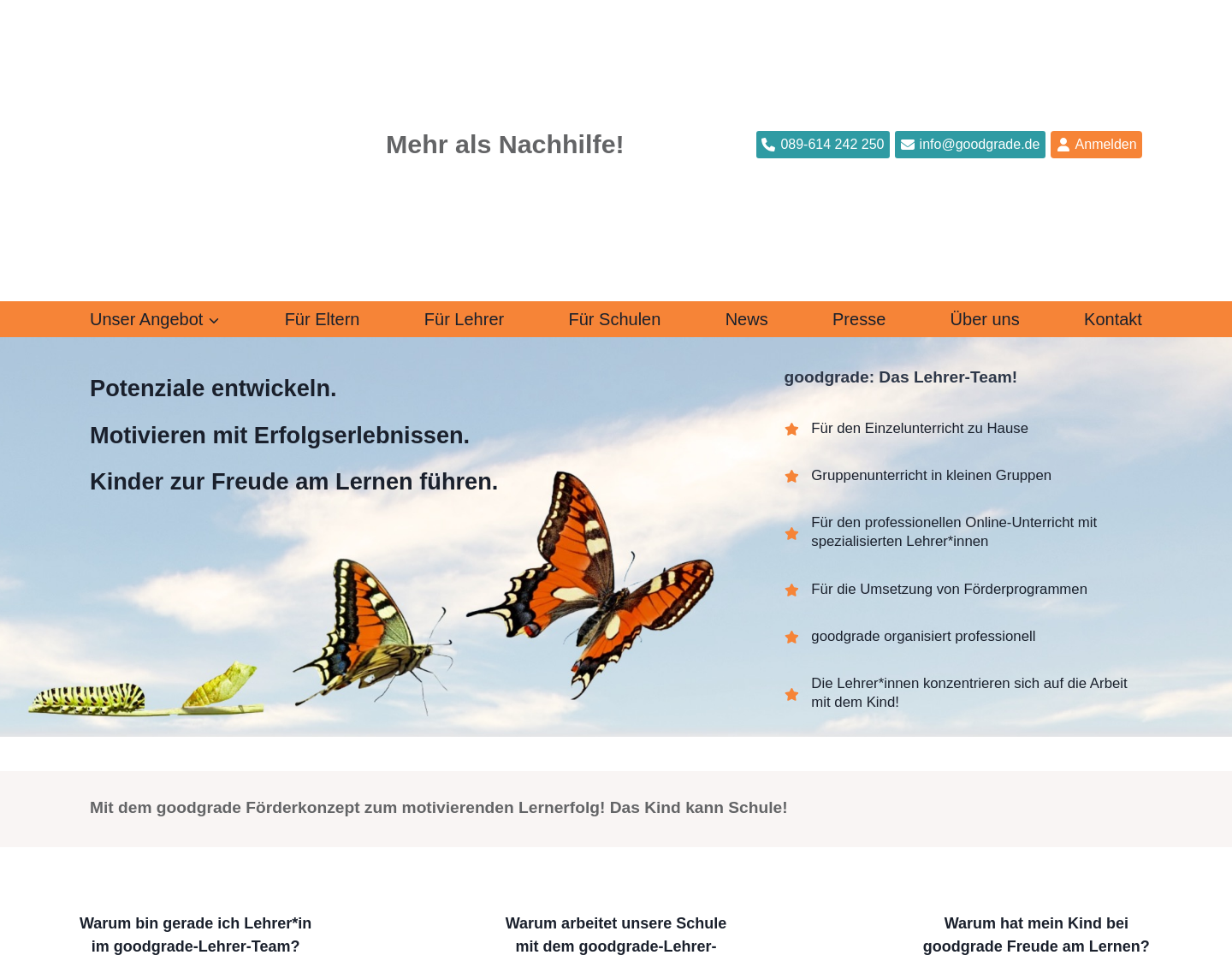 Aktuelle Website-Vorschau von Goodgrade GmbH & Co. KG