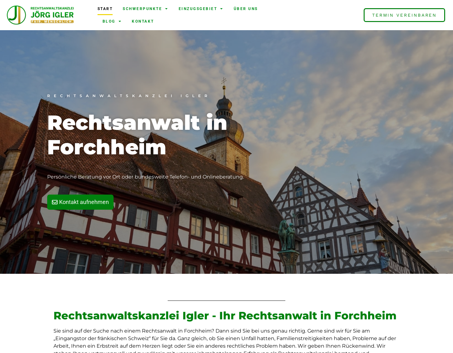 Aktuelle Website-Vorschau von Rechtsanwaltskanzlei Igler