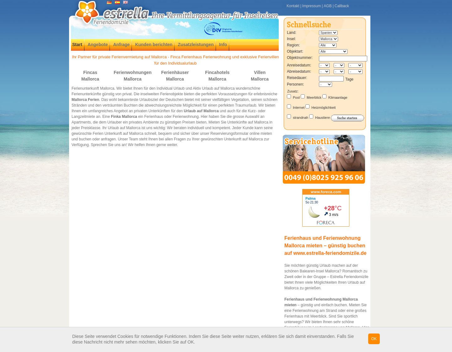Aktuelle Website-Vorschau von Sind Sie reif für die Insel?