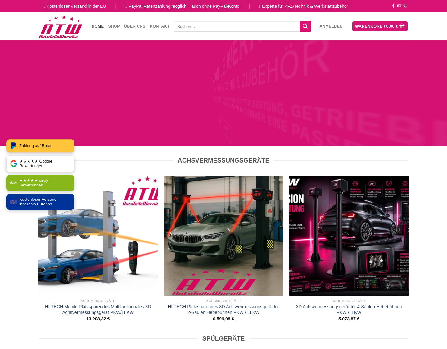 Aktuelle Website-Vorschau von atw-spuelgeraete