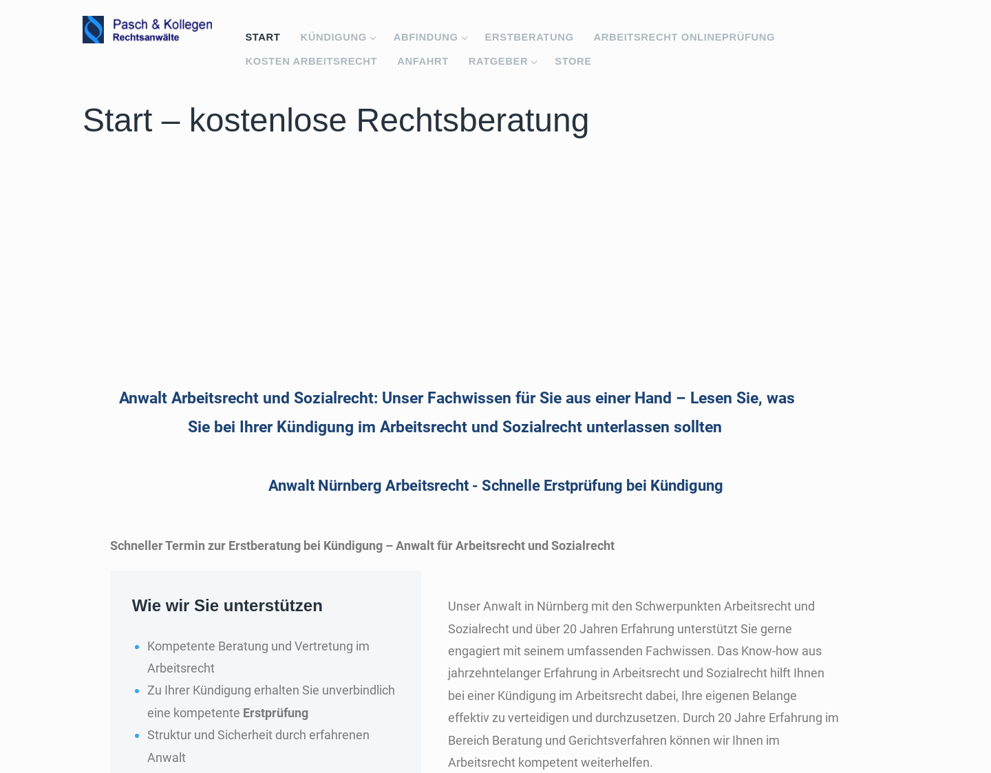 Aktuelle Website-Vorschau von Rechtsanwalt Wolfgang Pasch