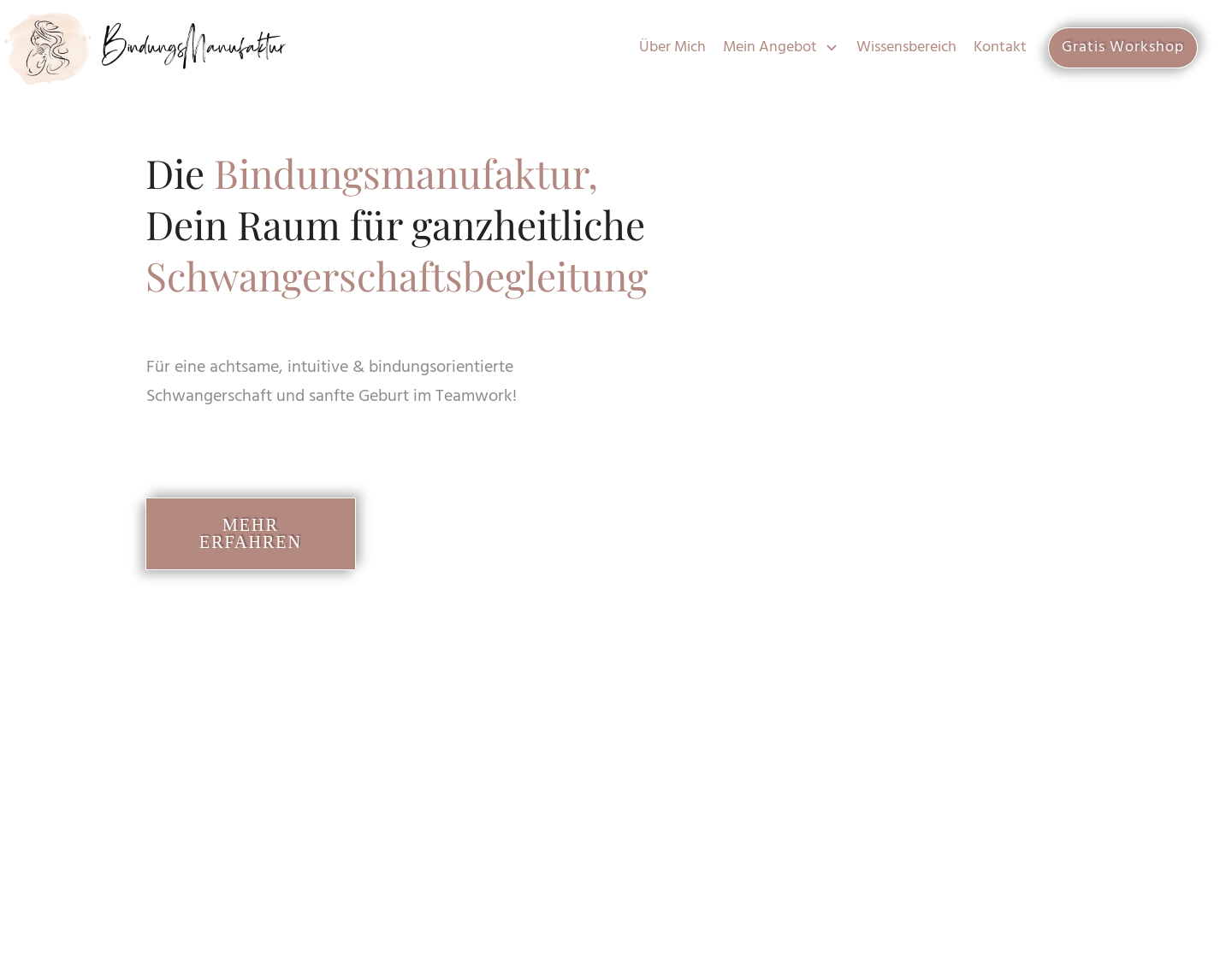 Aktuelle Website-Vorschau von Bindungsmanufaktur