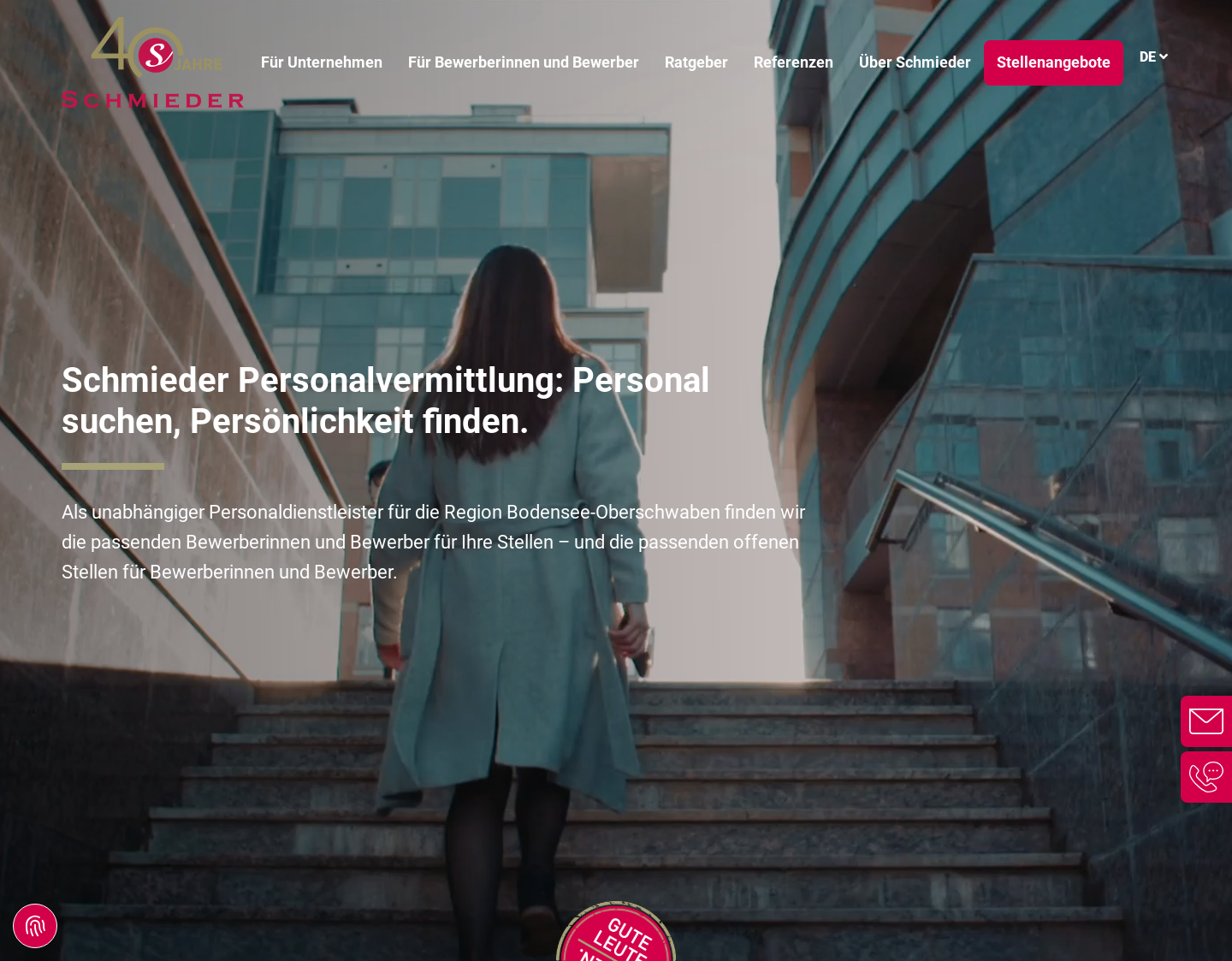 Aktuelle Website-Vorschau von Schmieder GmbH