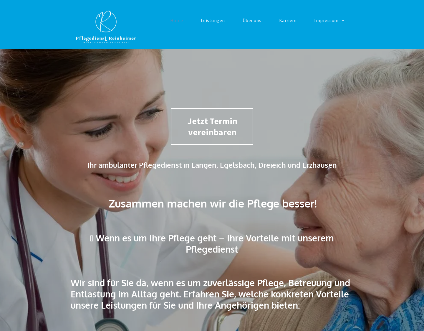 Aktuelle Website-Vorschau von Ambulanter Pflegedienst Egelsbach