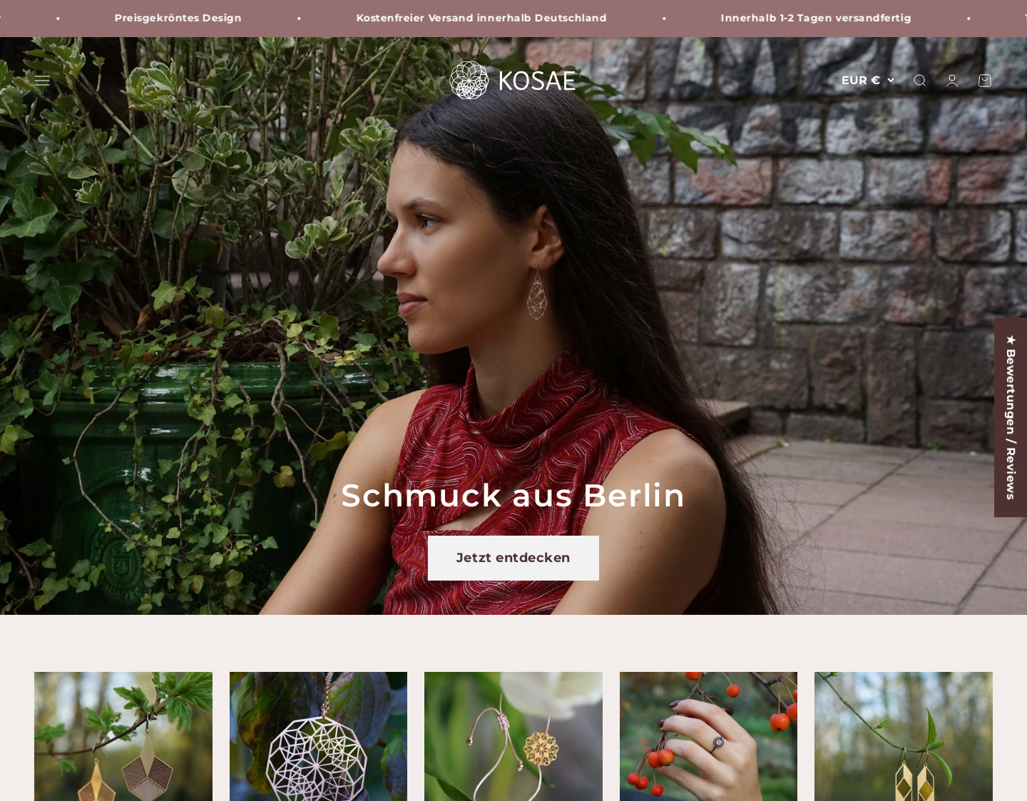 Aktuelle Website-Vorschau von Kosae