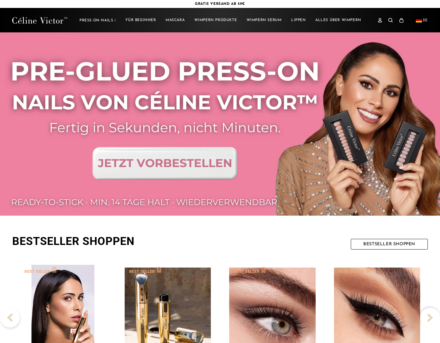 Aktuelle Website-Vorschau von CV Beauty