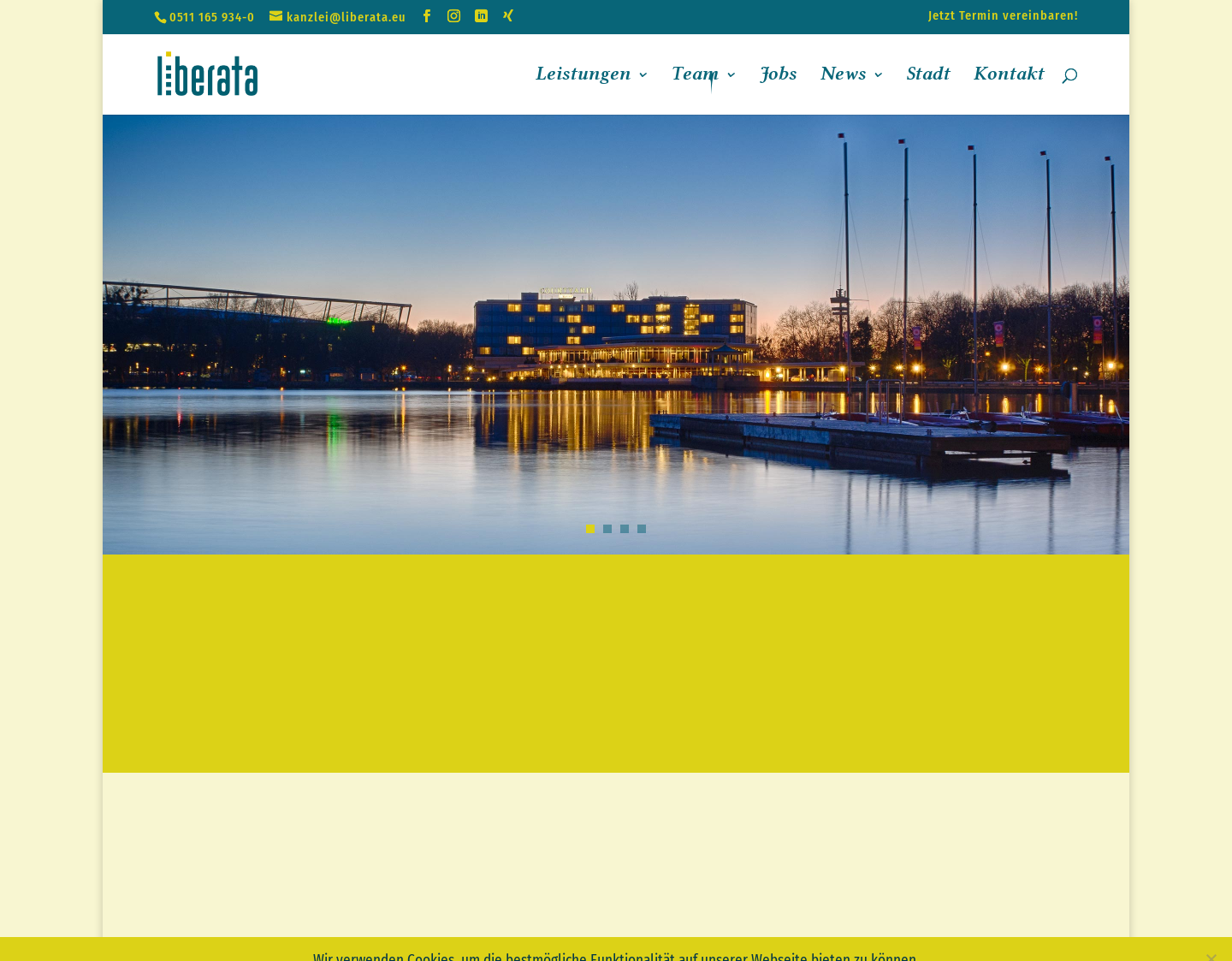 Aktuelle Website-Vorschau von liberata GmbH - Steuerberatungsgesellschaft