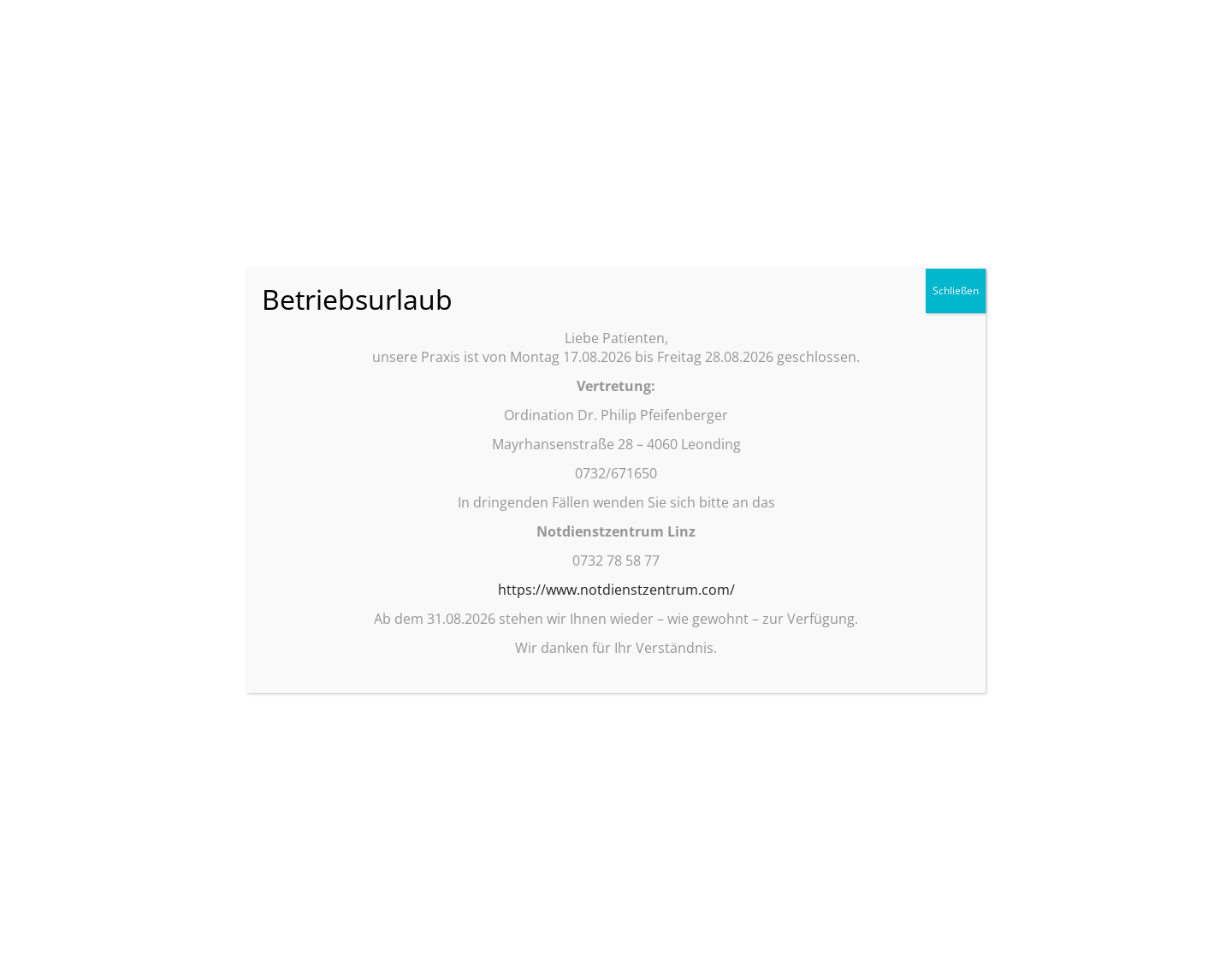 Aktuelle Website-Vorschau von Zahnarzt Gallneukirchen - Dr. Rammer & Dr. Viden