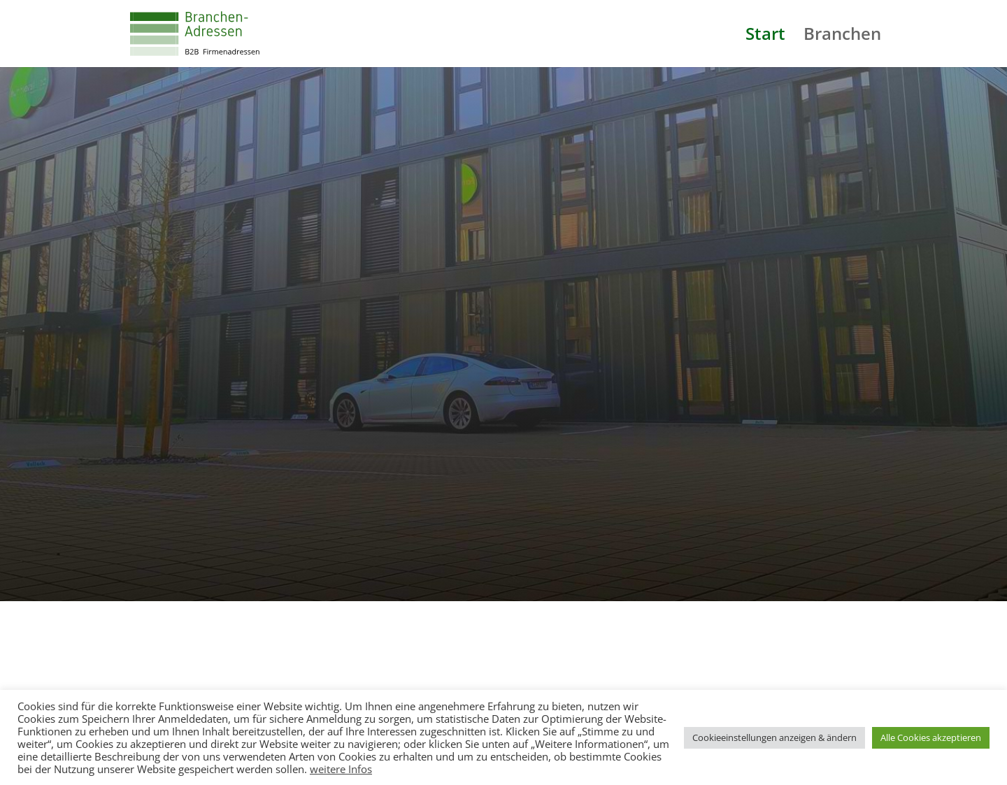 Aktuelle Website-Vorschau von Branchen-Adressen