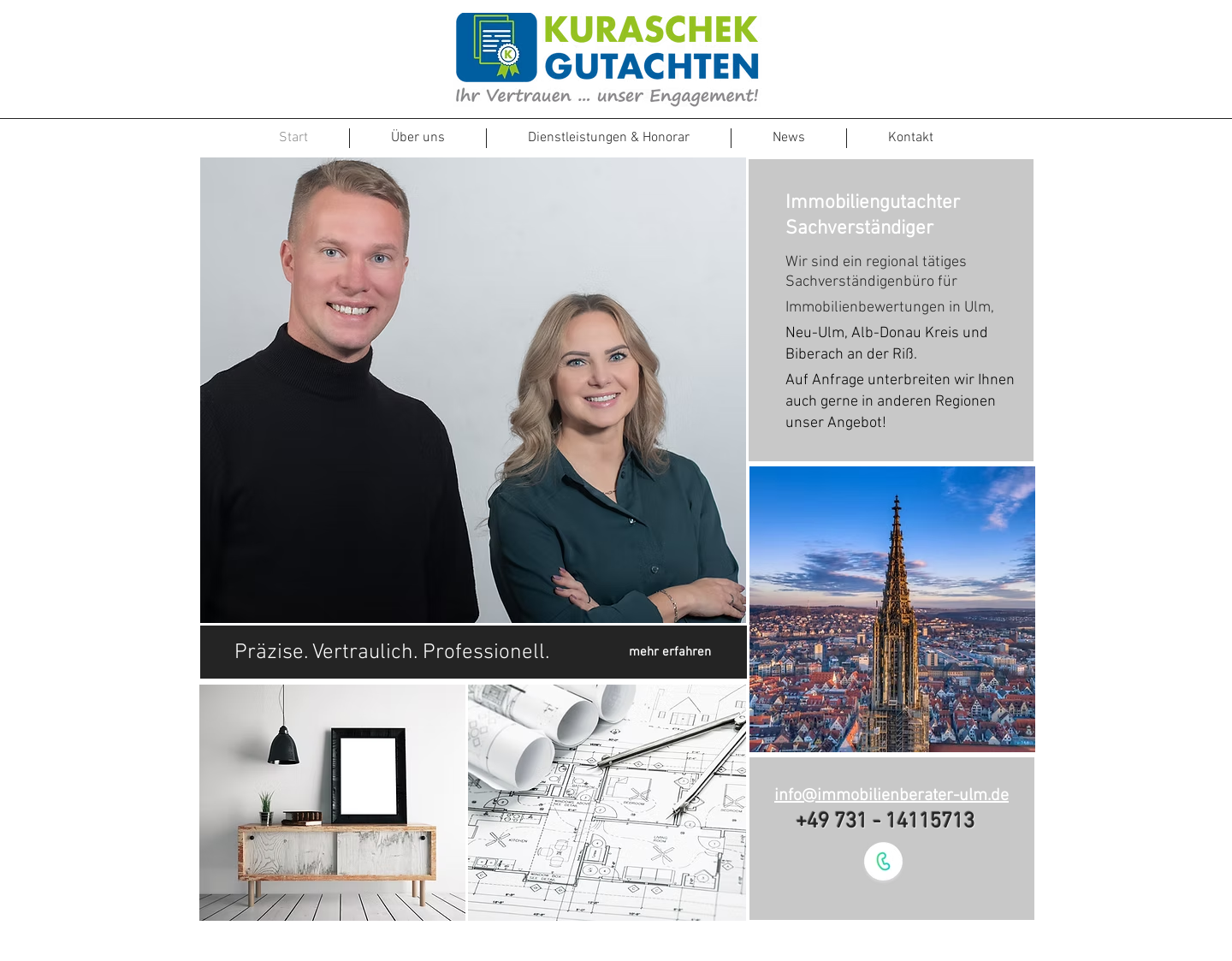 Aktuelle Website-Vorschau von Immobiliengutachter Kuraschek