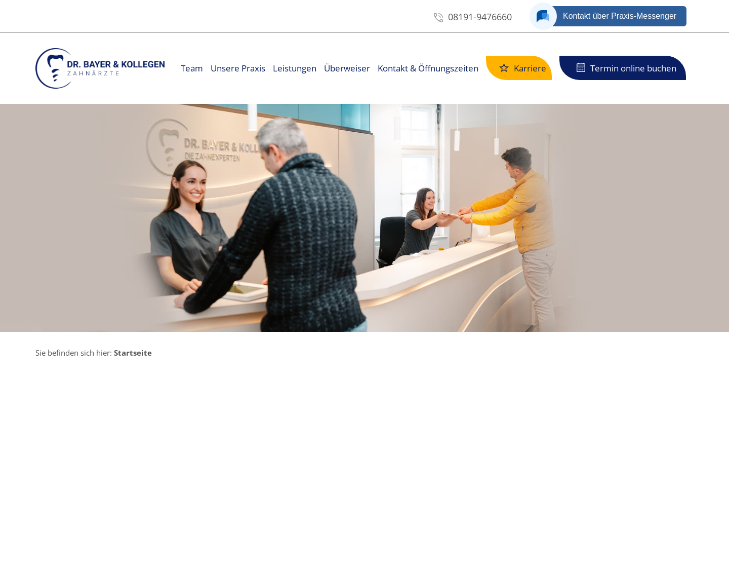 Aktuelle Website-Vorschau von Dr. Bayer & Kollegen II
